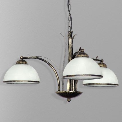 Lámpara colgante KORFU 3xE27/60W/230V