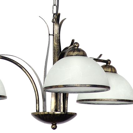 Lámpara colgante KORFU 3xE27/60W/230V