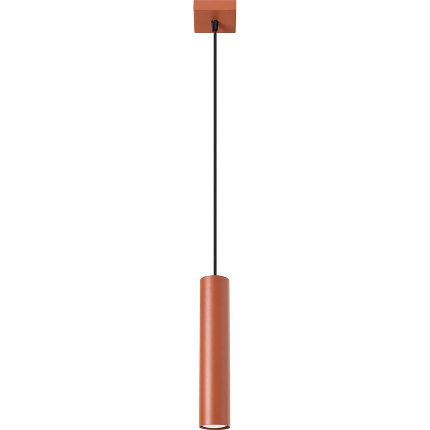 Lámpara colgante LAGOS 1xGU10/10W/230V rojo