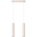 Lámpara colgante LAGOS 2xGU10/10W/230V color crema