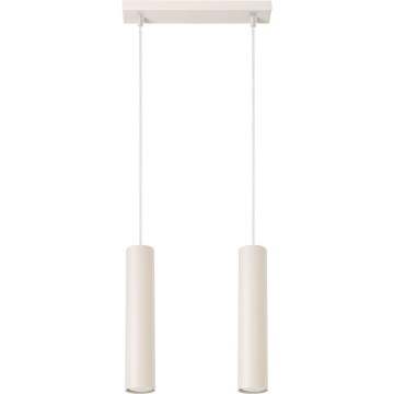 Lámpara colgante LAGOS 2xGU10/10W/230V color crema