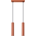 Lámpara colgante LAGOS 2xGU10/10W/230V rojo