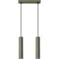 Lámpara colgante LAGOS 2xGU10/10W/230V verde