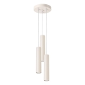 Lámpara colgante LAGOS 3xGU10/10W/230V color crema