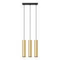 Lámpara colgante LAGOS 3xGU10/10W/230V dorado