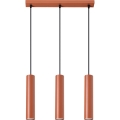 Lámpara colgante LAGOS 3xGU10/10W/230V rojo