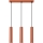 Lámpara colgante LAGOS 3xGU10/10W/230V rojo