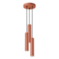 Lámpara colgante LAGOS 3xGU10/10W/230V rojo