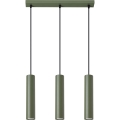 Lámpara colgante LAGOS 3xGU10/10W/230V verde