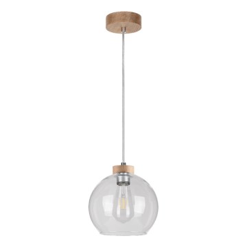 Lámpara colgante LAGUNA 1xE27/60W/230V roble