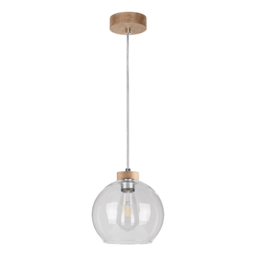 Lámpara colgante LAGUNA 1xE27/60W/230V roble
