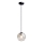 Lámpara colgante LATIL 1xE27/60W/230V negro
