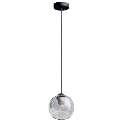Lámpara colgante LATIL 1xE27/60W/230V negro
