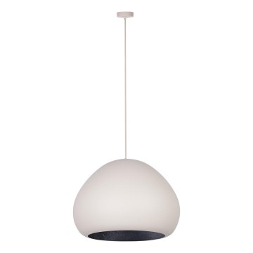 Lámpara colgante LAVA 1xE27/15W/230V color crema/negro