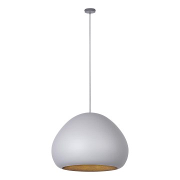 Lámpara colgante LAVA 1xE27/15W/230V gris/dorado