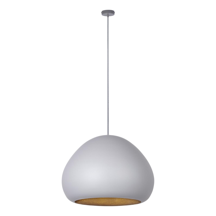 Lámpara colgante LAVA 1xE27/15W/230V gris/dorado