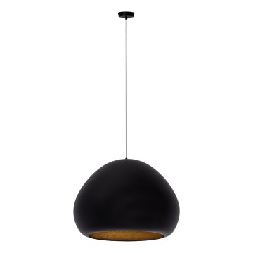 Lámpara colgante LAVA 1xE27/15W/230V negro/dorado