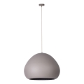 Lámpara colgante LAVA 1xE27/15W/230V taupe/negro