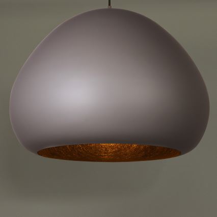 Lámpara colgante LAVA 1xE27/15W/230V taupe/negro
