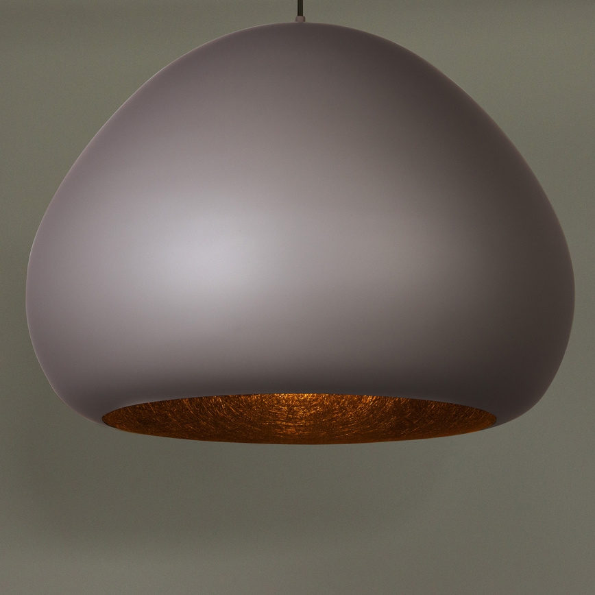 Lámpara colgante LAVA 1xE27/15W/230V taupe/negro