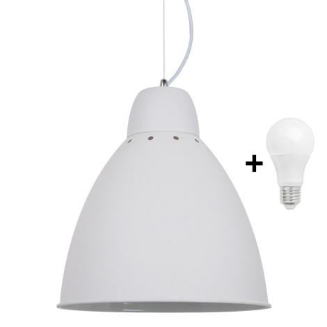 Lámpara colgante LED 1xE27/8W/230V blanca 29,5cm
