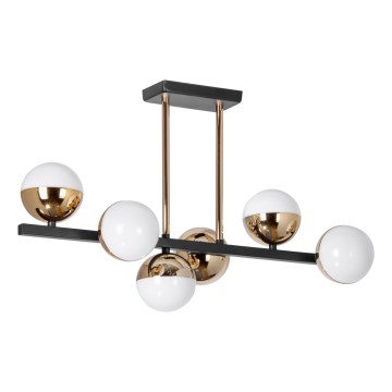 Lámpara colgante LED 6xLED/7W/230V dorado/negro