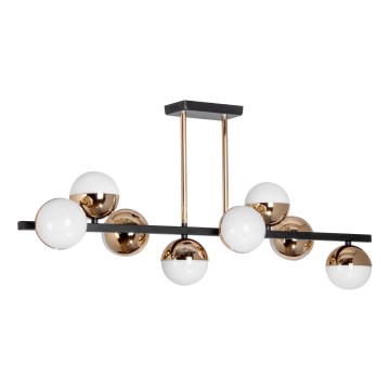 Lámpara colgante LED 8xLED/7W/230V dorado/negro