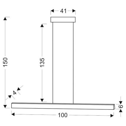 Lámpara colgante LED COCONUT LED/28W/230V