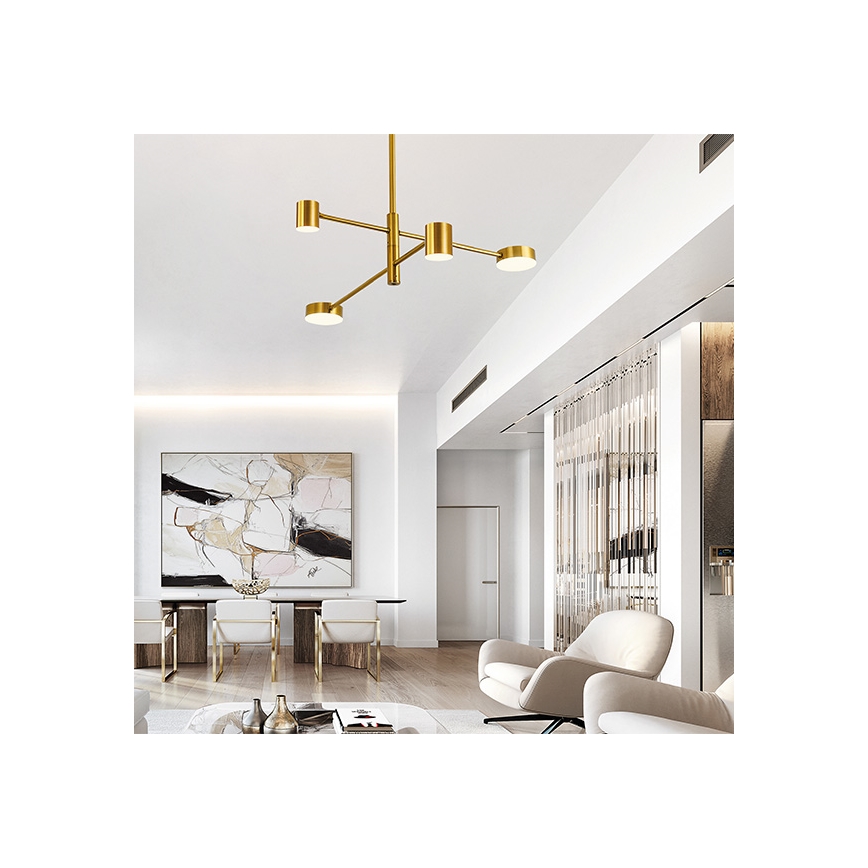 Lámpara colgante LED LED/24W/230V 3000K dorado
