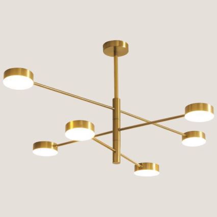 Lámpara colgante LED LED/30W/230V 3000K dorado