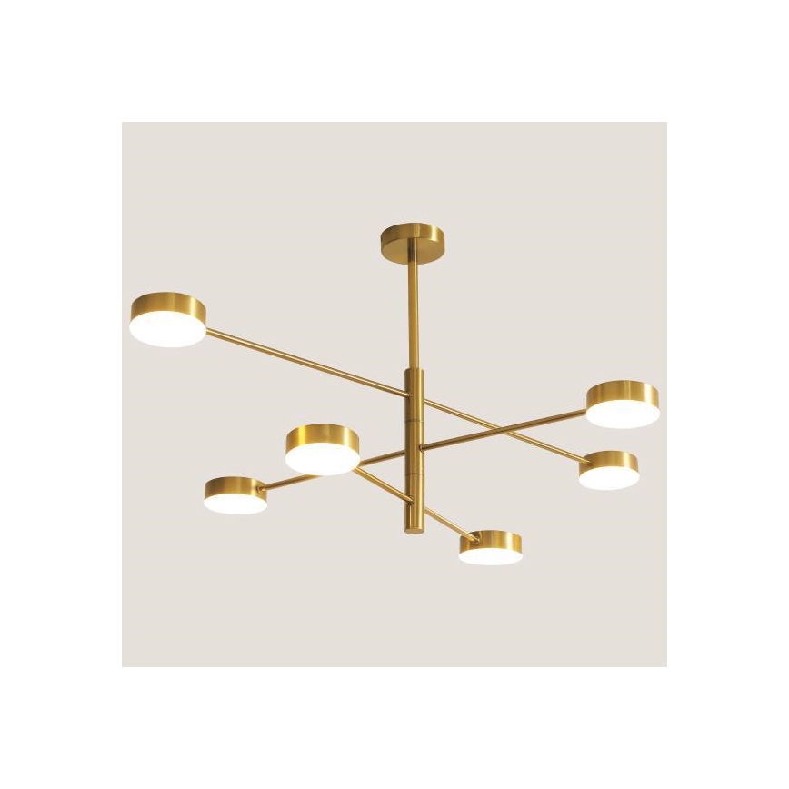 Lámpara colgante LED LED/30W/230V 3000K dorado