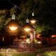 Lámpara colgante LED para jardín PREMIUM STRING 3m 6xE27/8W/230V IP65 negro