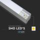 Lámpara colgante LED SAMSUNG CHIP LED/40W/230V 4000K plateado