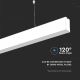 Lámpara colgante LED SAMSUNG CHIP LED/40W/230V 6400K blanco