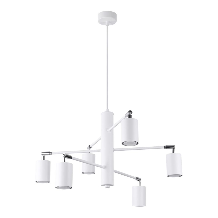 Lámpara colgante LEMMI 6xGU10/10W/230V blanco