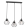 Lámpara colgante LETI 3xE27/15W/230W negro