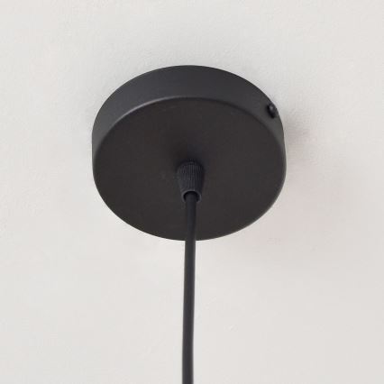 Lámpara colgante LILI 1xE27/15W/230V negro/gris
