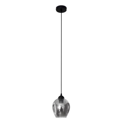 Lámpara colgante LILI 1xE27/15W/230V negro/gris