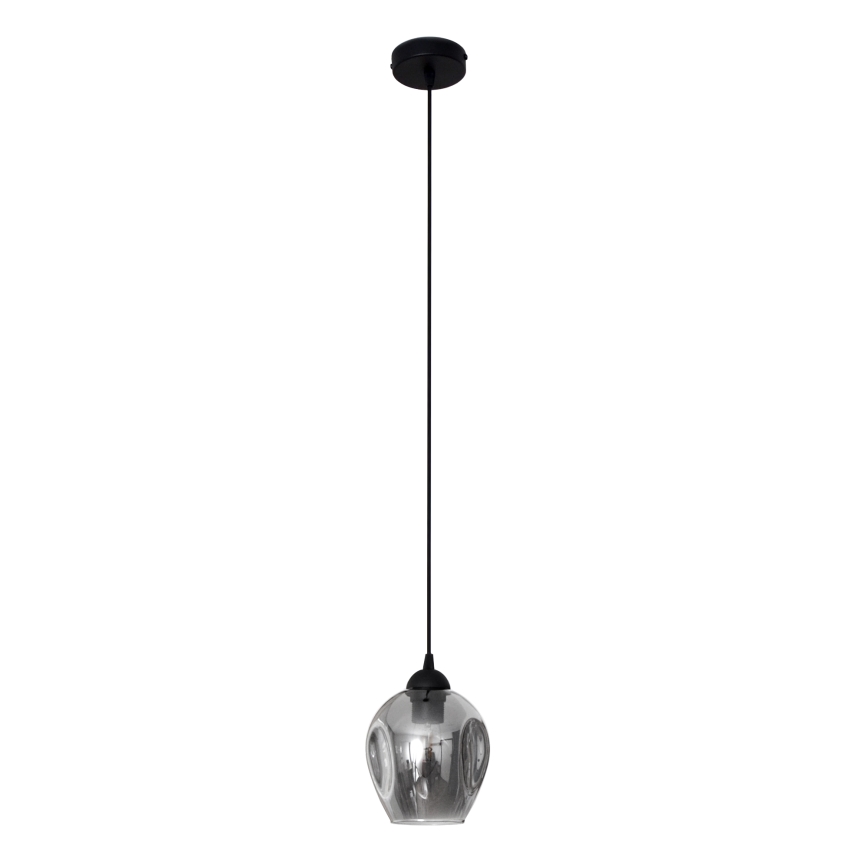 Lámpara colgante LILI 1xE27/15W/230V negro/gris