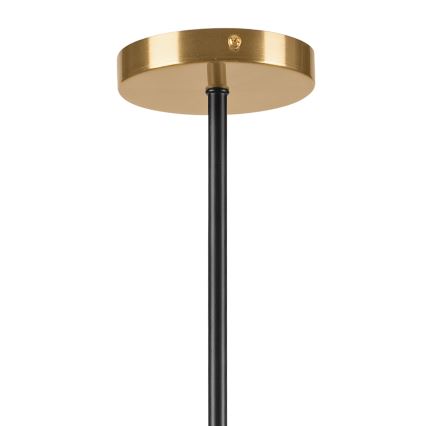 Lámpara colgante LILOU 4xE14/5W/230V dorado/negro/beige ahumado