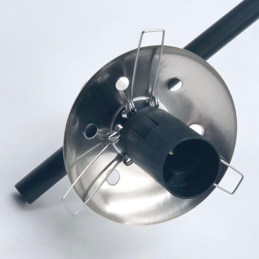 Lámpara colgante LILOU 6xE14/5W/230V cromo mate/ahumado