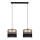 Lámpara colgante LIMA 2xE27/60W/230V dorado/negro