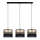 Lámpara colgante LIMA 3xE27/60W/230V dorado/negro