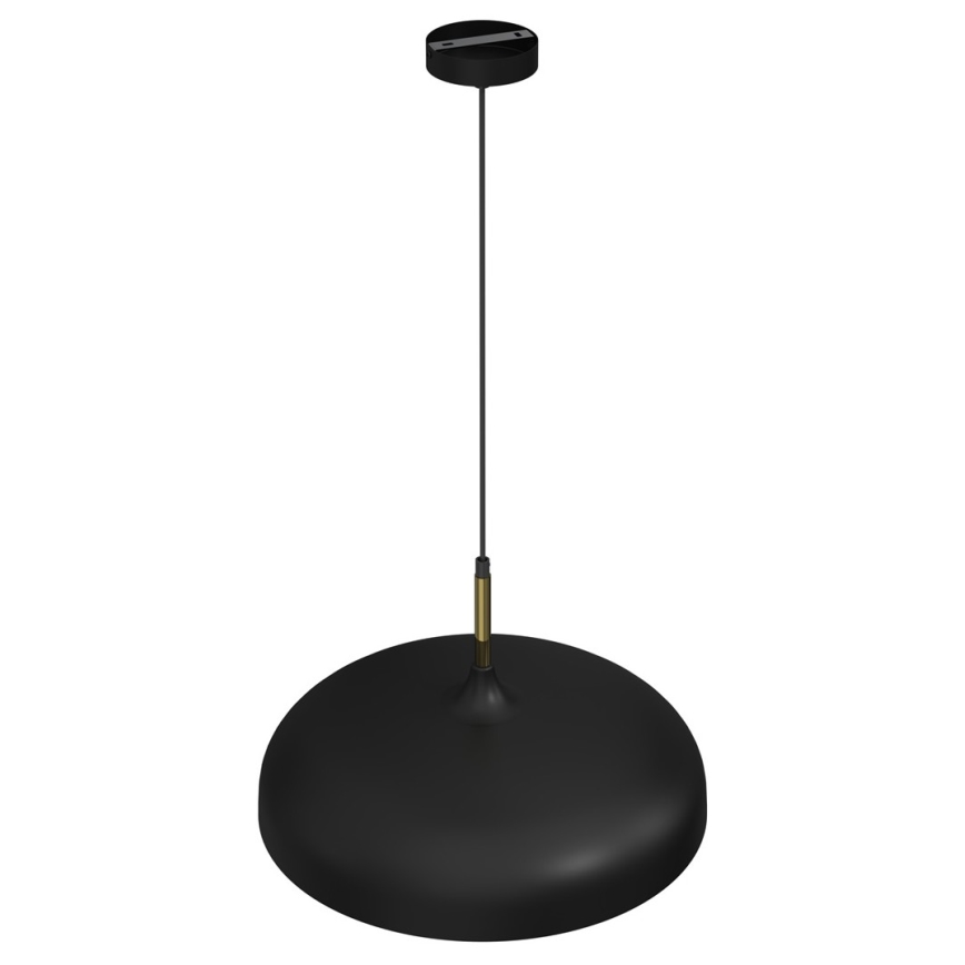 Lámpara colgante LINCOLN 1xE27/60W/230V diá. 45 cm negro