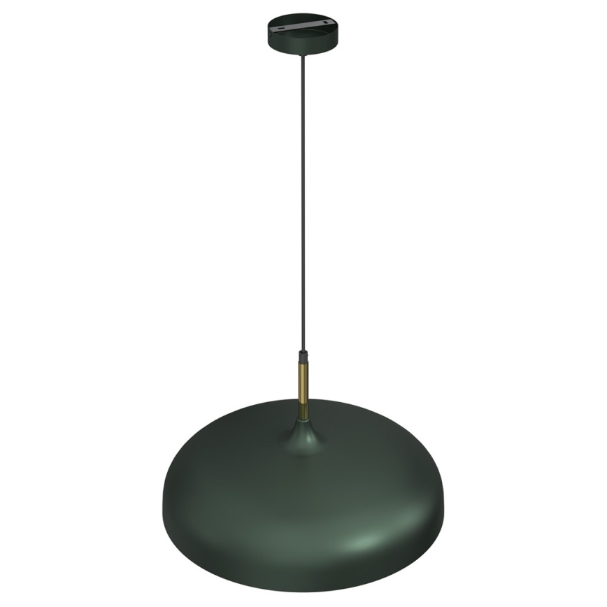 Lámpara colgante LINCOLN 1xE27/60W/230V diá. 45 cm verde