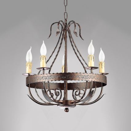 Lámpara colgante LOARA 10xE14/60W/230V