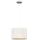 Lámpara colgante LOFT SHADE 1xE27/60W/230V diá. 25 cm blanco/dorado
