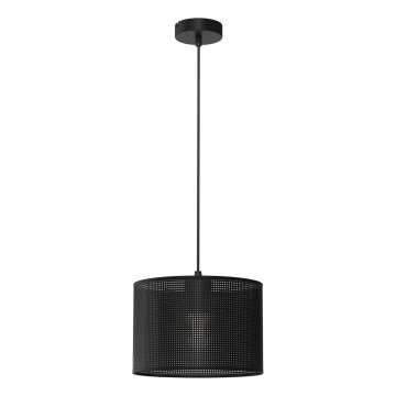 Lámpara colgante LOFT SHADE 1xE27/60W/230V diá. 25 cm negro