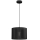 Lámpara colgante LOFT SHADE 1xE27/60W/230V diá. 25 cm negro