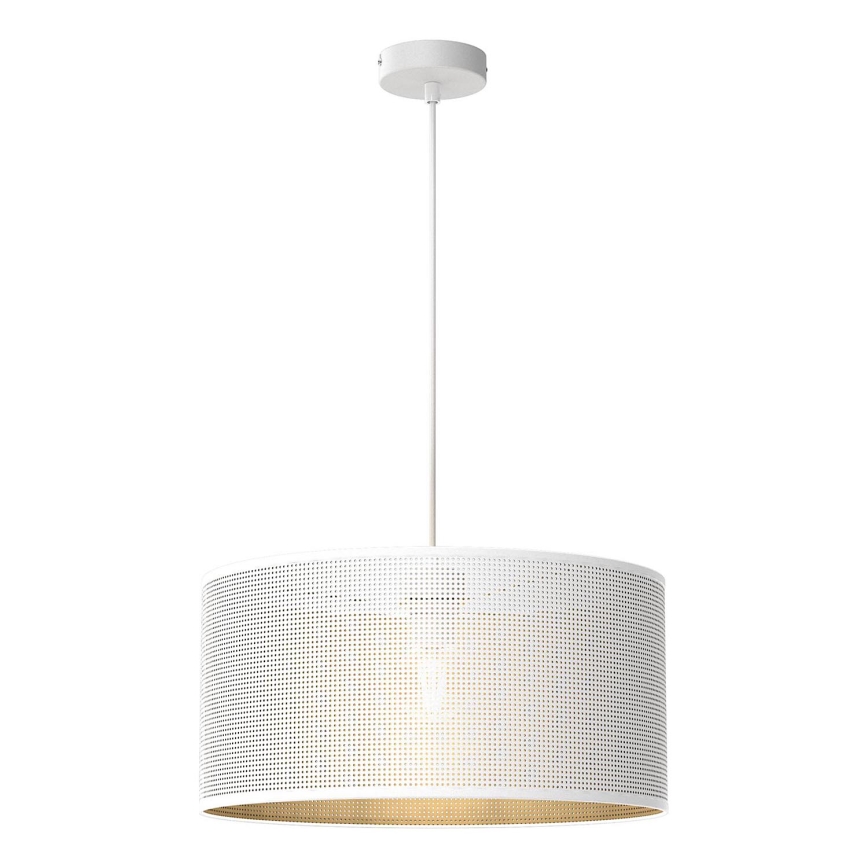 Lámpara colgante LOFT SHADE 1xE27/60W/230V diá. 40 cm blanco/dorado